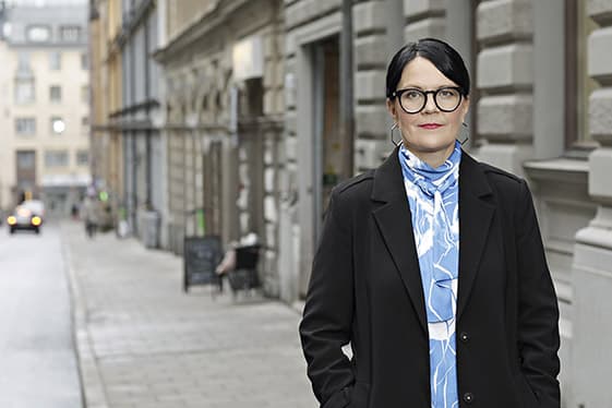 Porträttbild på TCO:s ordförande Therese Svanström