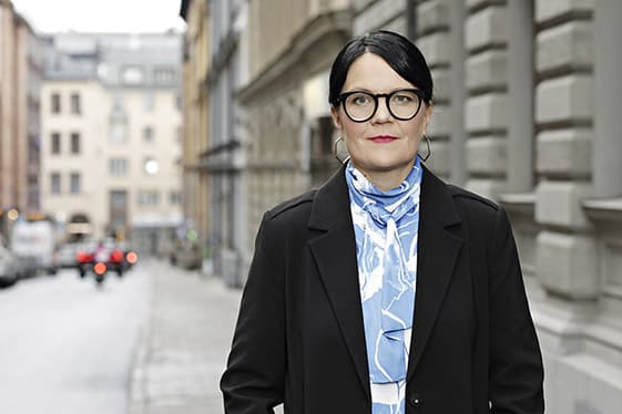 Porträttbild på TCO:s ordförande Therese Svanström