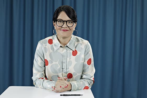 Porträttbild på TCO:s ordförande Therese Svanström