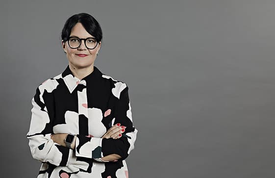 Porträttbild på TCO:s ordförande Therese Svanström