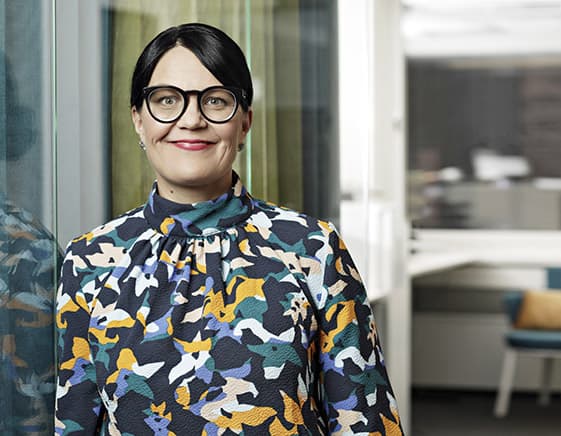Porträttbild på TCO:s ordförande Therese Svanström 